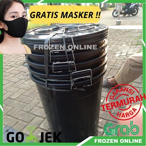 Jual Ember Liter Plastik Warna Hitam Gentong Bak Air Ember Mandi