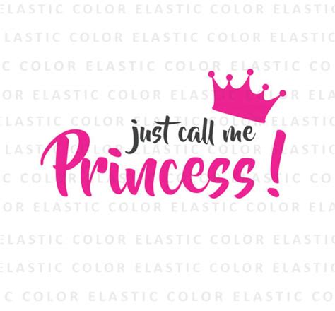 Rufen Sie Mich Prinzessin Svg M Dchen Svg Datei Etsy