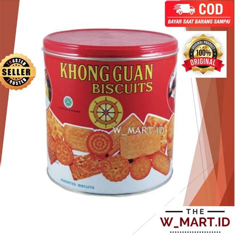 Jual BISKUIT KHONG GUAN KALENG MERAH KHONGGUAN BISCUIT LEBARAN 650 GR