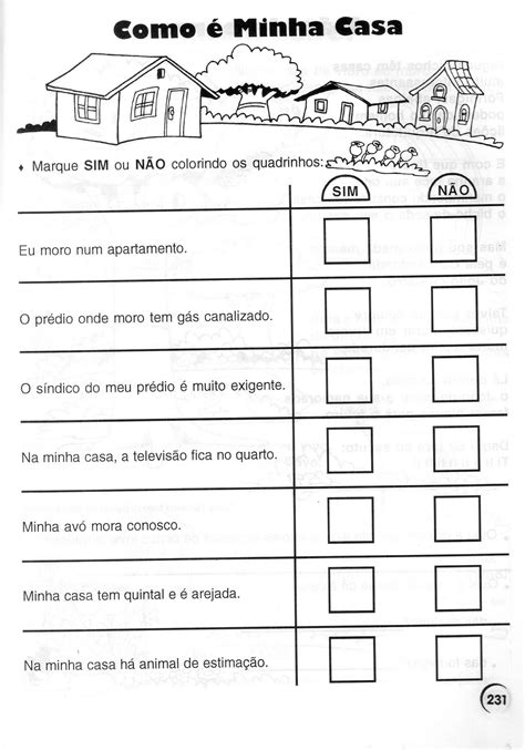 Atividades de Geografia 2º Ano Minha casa Educação e Transformação