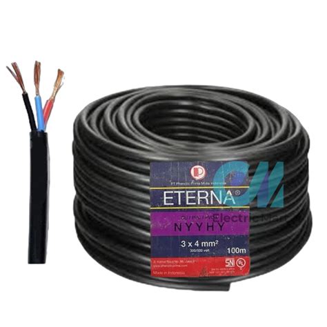 Jual Kabel Eterna Nyyhy X Roll Meter Kabel Listrik Hitam