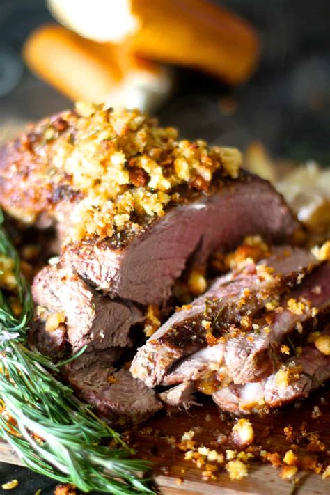 Herb Crusted Boneless Leg Of Lamb The Seaside Baker