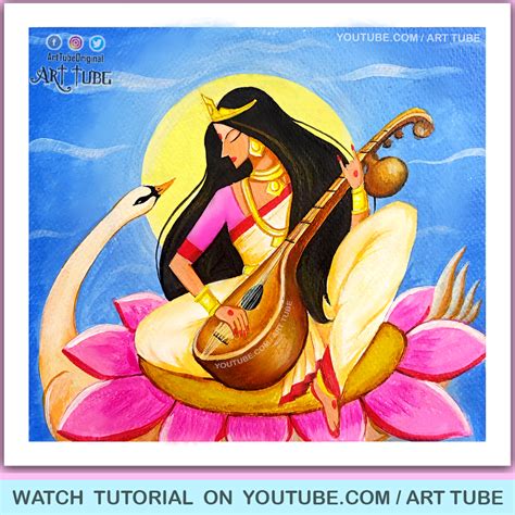 Saraswati Abstract Painting