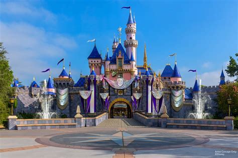 Sleeping Beauty Castle To Receive Disney100 Decor Majestic Water