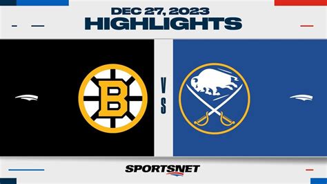 NHL Highlights Bruins Vs Sabres December 27 2023 YouTube