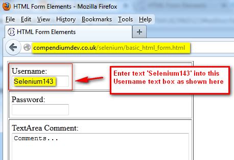 Selenium By Arun 380 Using SendKeys Command For Entering Text Into