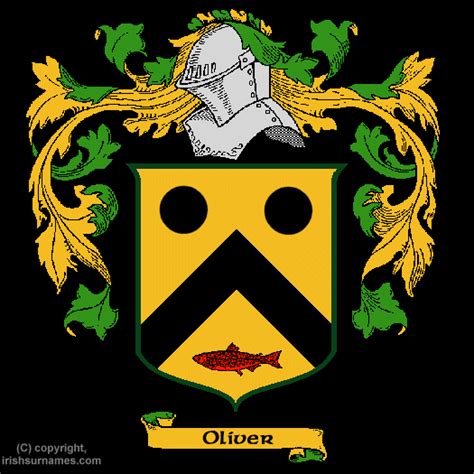 Oliver family crest and meaning of the coat of arms for the surname ...