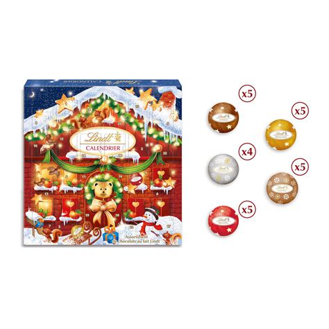 Calendrier De L Avent Chocolat Au Lait LINDT Le Calendrier De L Avent