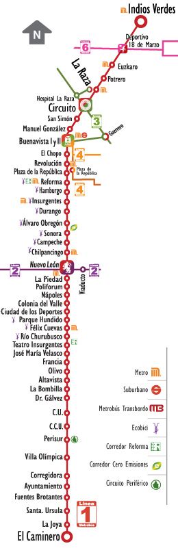 Estaciones Del Metrobus Mapa Línea 1 Estaciones Cerradas Del Metrobús