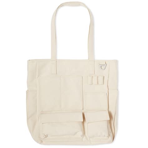 Fce Wr Canvas Pocket Tote Bag Ivory End