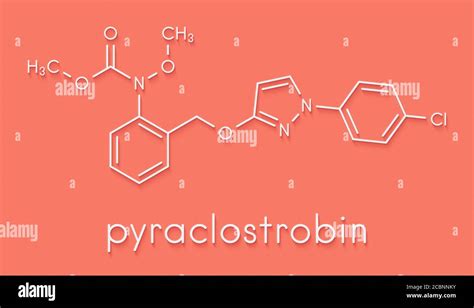 Pyraclostrobin Fungicide Molecule Skeletal Formula Stock Photo Alamy