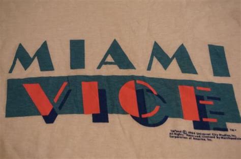 Vintage Miami Vice T Shirt 1980s S Defunkd