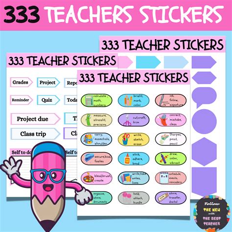 Teacher Digital Stickers For Goodnotes Pre Cropped For Digital