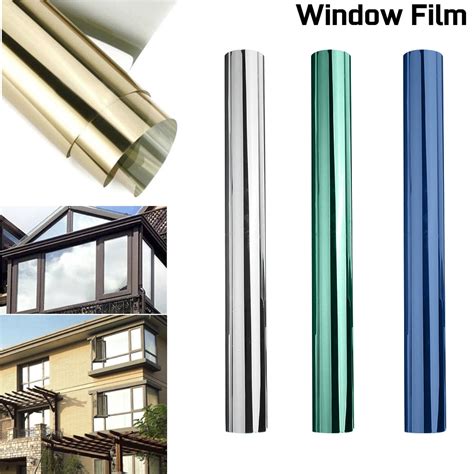 One Way Mirror Window Film Self Adhesive Reflective Privacy Glass Tint