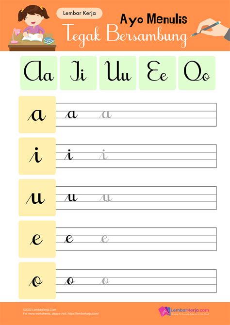 Lembaran Kerja Huruf Vokal Prasekolah Lembaran Kerja Huruf Vokal