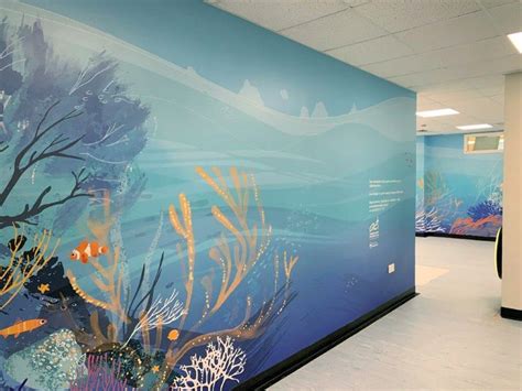 hospital wall graphics | Wall graphics, Healthcare design, School murals