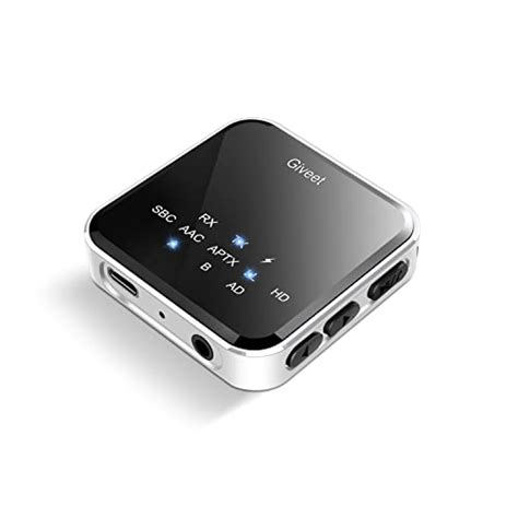 Giveet Transmetteur récepteur Bluetooth 5 2 pour TV vers casques haut