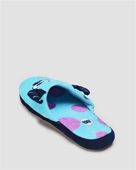 Pantufa Slipper Sullivan Chifres Azul Disney Fanlab Oficial