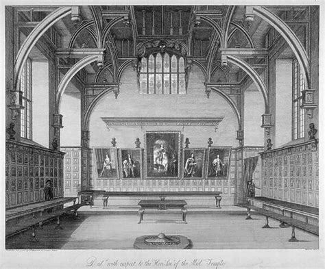 Interior Of Middle Temple Hall City Of London 1800 15168740