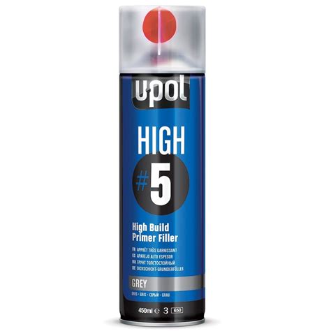 Upol High High Build Primer Aerosol Grey Sp Supplies