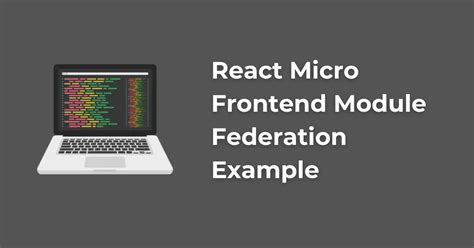 React Micro Frontend Module Federation Example Makemychance