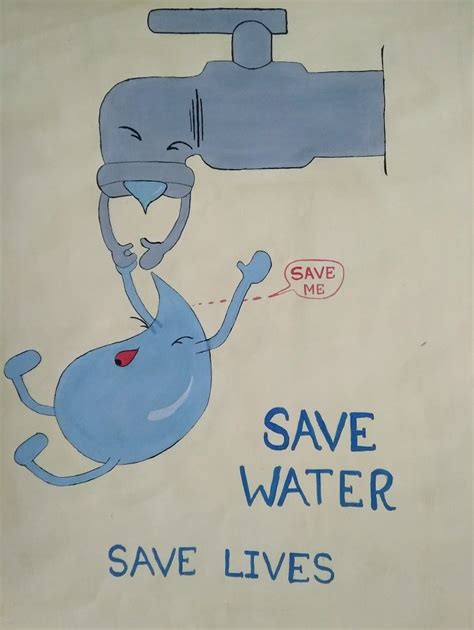 Poster Save Water Save Life 2021