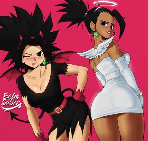 Caulifla And Kale Dragon Ball And More Drawn By Echo Saber Danbooru