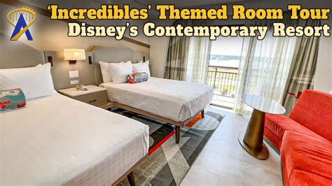 Incredibles Themed Room Tour At Disneys Contemporary Resort Youtube