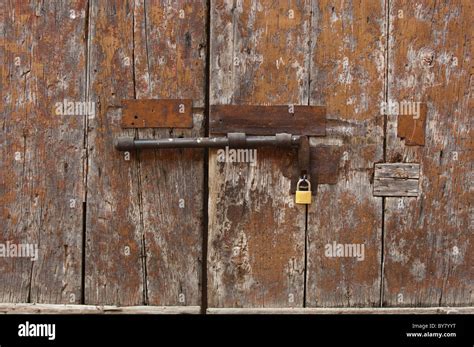 Rusty Lock With Padlock Stock Photo Alamy