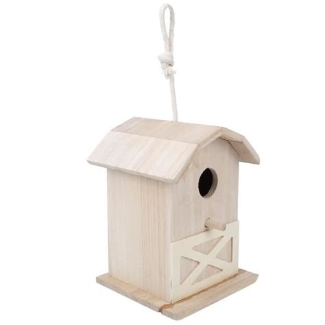 Surenhap Nichoir Oiseaux Mini Maison D Oiseau En Bois D Ext Rieur