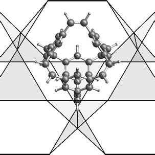 The molecular structure of a truncated tetrahedron hydrocarbon with ...