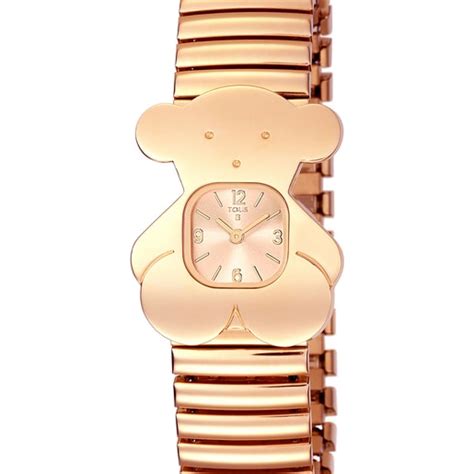 Reloj Anal Gico Tousy De Acero Ip Rosado Tous