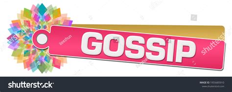 Gossip Text Written Over Colorful Background Stock Illustration