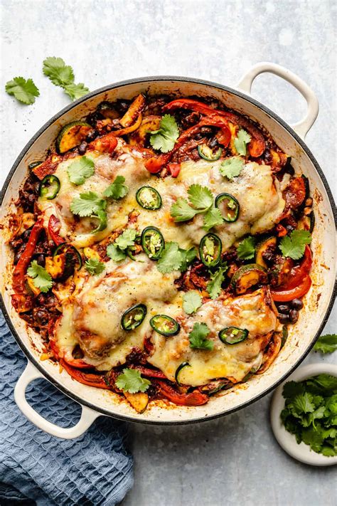 Skillet Enchilada Chicken The Defined Dish