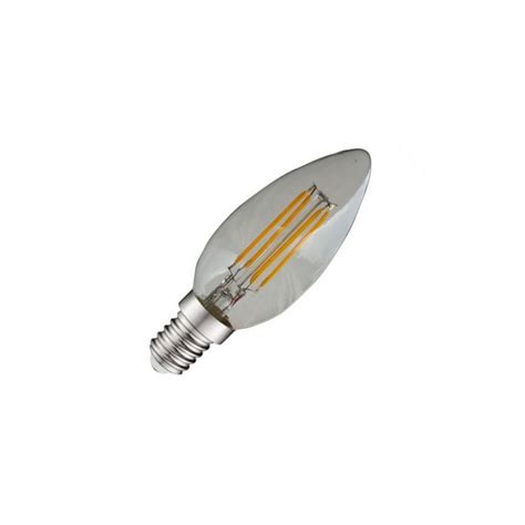 LED COB Filament E14 Flamme 4W 4000K 440 Lm Claire Vision EL