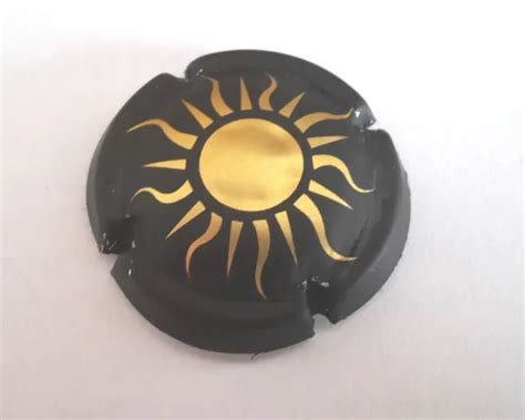 CAPSULE DE CHAMPAGNE Noire Avec Soleil Or EUR 1 50 PicClick FR