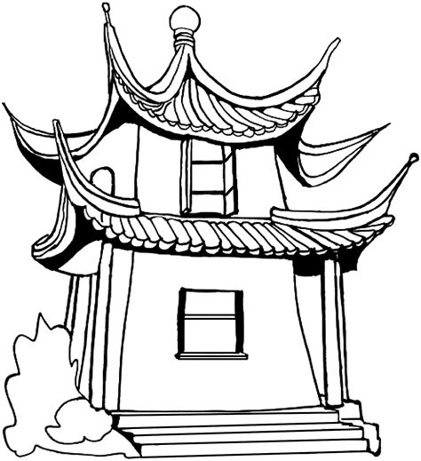 Chinese Pagoda Drawing at GetDrawings | Free download