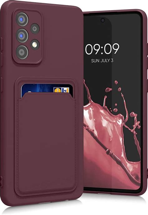 Samsung A32 Hoesje Met Pasjeshouder Wine Rood Samsung Galaxy A32 4G