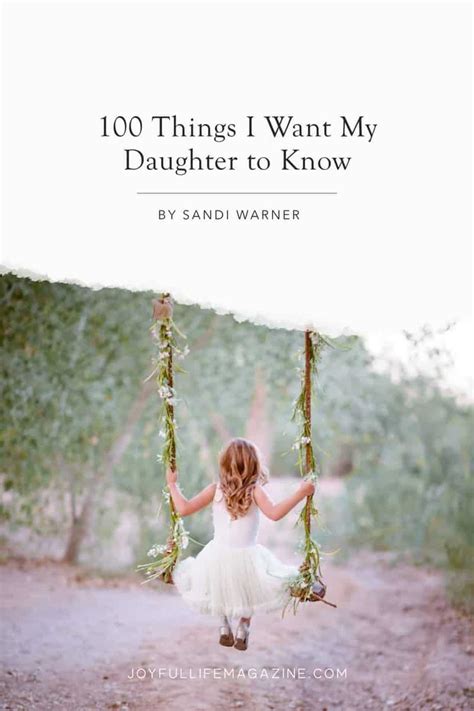 100 Things I Want My Daughter To Know