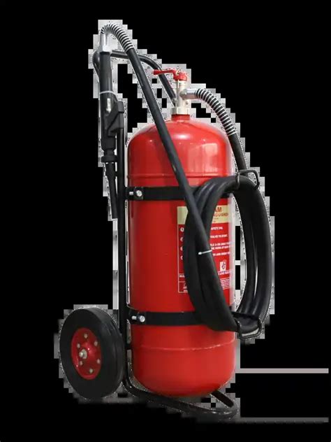 Kg Abc Dry Chemical Powder Trolley Fire Extinguisher In Wheeled