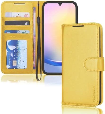 Techgear Galaxy A G Leather Wallet Case Flip Protective Case Cover