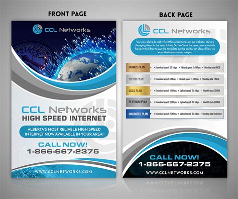 Modern Personable Internet Service Provider Flyer Design For Ccl