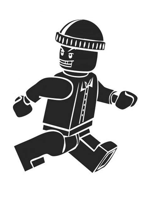 Lego Man Stencil