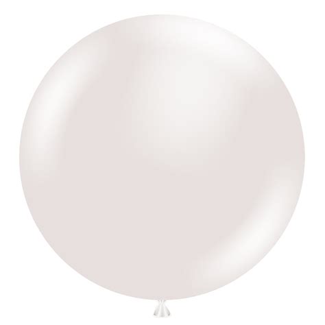 24 Inch Tuftex Pearl Sugar White Latex Balloons 24037