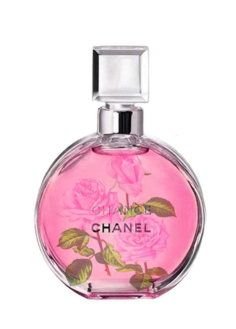 Chanel Chance Pink With Roses Painting by Del Art