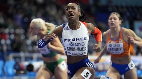 Athlétisme la Française Cyréna Samba Mayela sacrée championne du monde