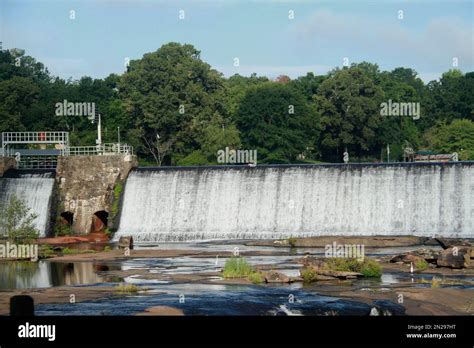 The Dam At High Falls State Park Ga Usa Stock Photo Alamy