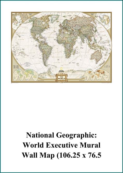 National Geographic World Map Printable