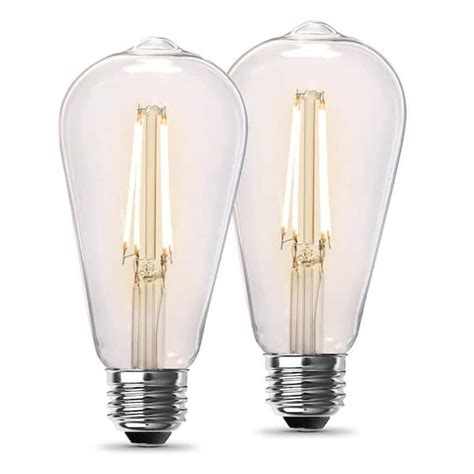 Feit Electric 60 Watt Equivalent ST19 Dimmable Straight Filament Clear