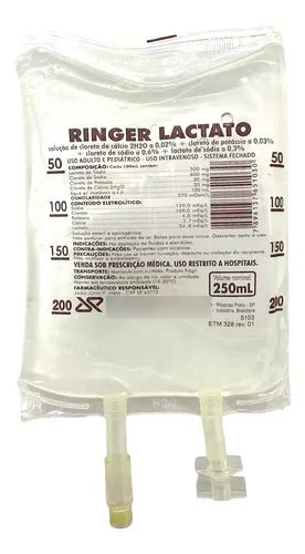 Soro Ringer Lactado Ml Fluidoterapia Intravenoso Kit